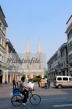 Stein Kirche Heiliges Herz von Jesus, Guangzhou (Kanton), Guangdong, China, Asien