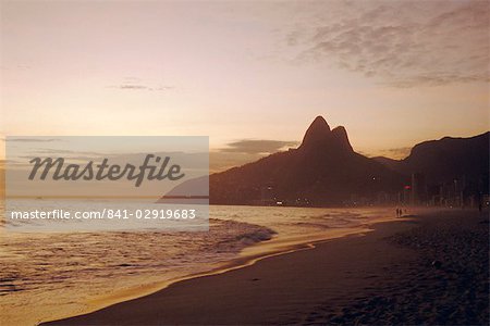 Plage d'Ipanema, Rio de Janeiro, au Brésil, en Amérique du Sud