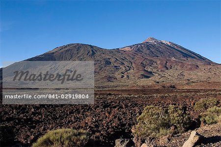 Le Teide (Pico del Teide), Parque Nacional de Las Canadas del Teide (Parc National de Teide), Tenerife, îles Canaries, Espagne, Europe