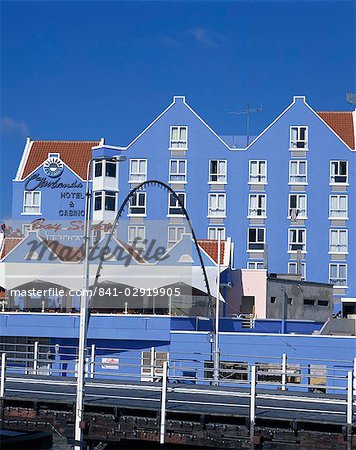 Waterfront Hotel und Casino, Willemstad, UNESCO Weltkulturerbe, Curacao, Niederländische Antillen, Westindische Inseln, Karibik, Mittelamerika