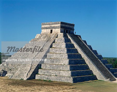 Pyramid at Chichen Itza, UNESCO World Heritage Site, Mexico, North America