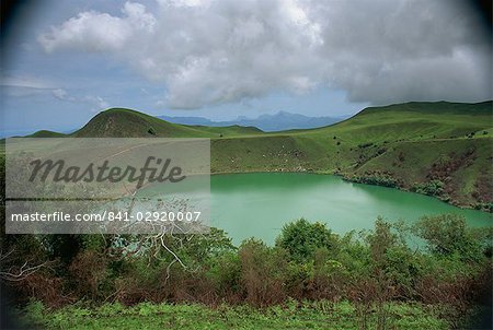 Lac de cratère à Manengouba, secteur ouest, Cameroun, Afrique de l'Ouest, Afrique Lac de cratère à Manengouba, secteur ouest, Cameroun, Afrique de l'Ouest, Afrique