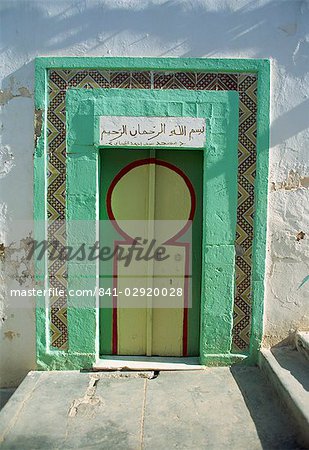 Porte typique, Medina, Sousse, patrimoine mondial de l'UNESCO, Tunisie, Afrique du Nord, Afrique