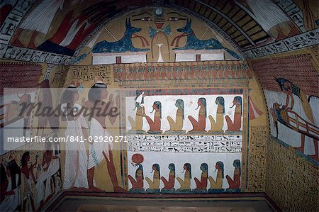 Grab von Sinjin, leitender Künstler Ramses II, Deir el-Medina, Theben, UNESCO Weltkulturerbe, Ägypten, Nordafrika, Afrika