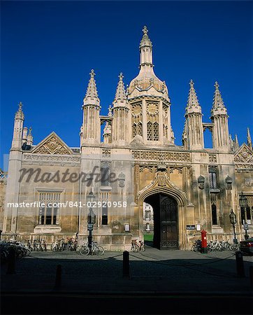 La façade est du Kings College, Cambridge, Cambridgeshire, Angleterre, Royaume-Uni, Europe