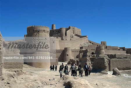 Medieval mud brick city with 17th century Safavid citadel, Arg-e Bam, Bam, UNESCO World Heritage Site, Iran, Middle East