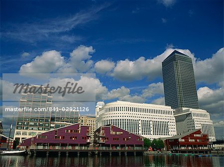 Canary Wharf et l'architecture moderne, Docklands, Londres, Royaume-Uni, Europe