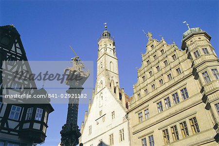 Town hall, Tauber, Rothenburg, Bavaria, Germany, Europe