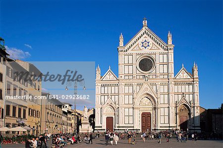 Piazza Santa Croce, Florence, Tuscany, Italy, Europe
