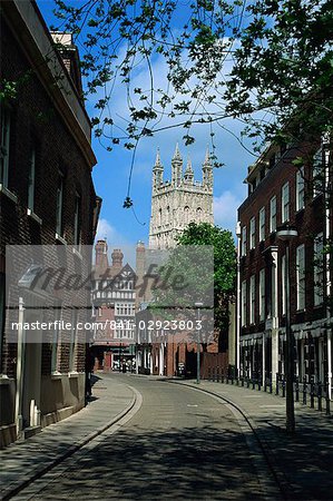 Old Town and cathedral, Gloucester, Gloucestershire, England, United Kingdom, Europe