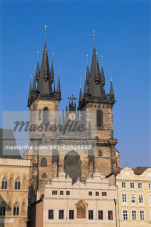 Église de Tyn, Old Town Square, Prague, République tchèque, Europe Église de Tyn, Old Town Square, Prague, République tchèque, Europe