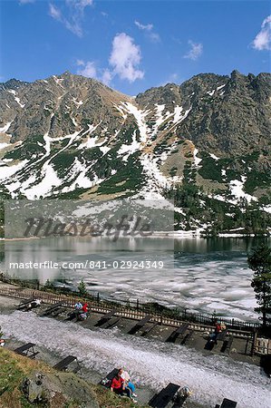 Popradske Pleso, hautes montagnes Tatras, Slovaquie, Europe Popradske Pleso, hautes montagnes Tatras, Slovaquie, Europe