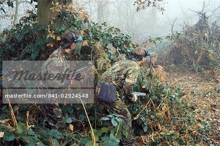 Sur l'attaque, War Games, Colchester, Essex, Angleterre, Royaume-Uni, Europe