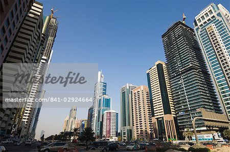 Sheikh Zayed Road, Dubai, Vereinigte Arabische Emirate, Naher Osten