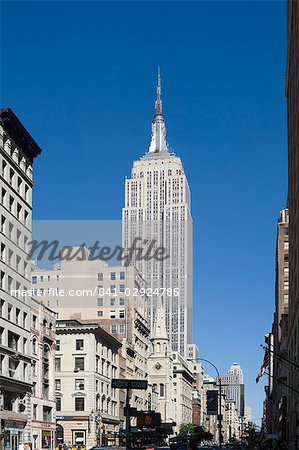 The Empire State Building, 5th Avenue, Manhattan, New York City, New York, United States of America, North America