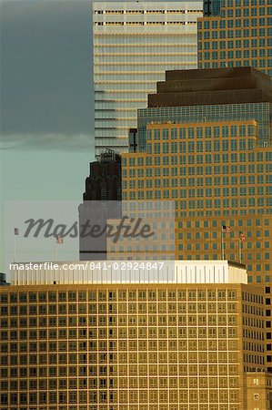 Monde financier Center bâtiments, Manhattan, New York City, New York, États-Unis d'Amérique, d'Amérique du Nord