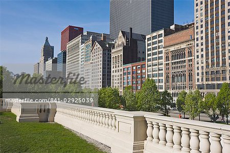 North Michigan Avenue by Millennium Park, Chicago, Illinois, United States of America, North America