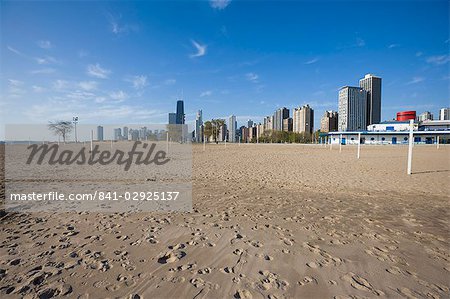 Oak Street Beach, Chicago, Illinois, États-Unis d'Amérique, l'Amérique du Nord