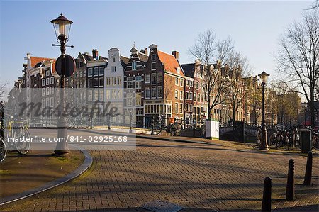 Pont sur le Keizersgracht canal, Amsterdam, Pays-Bas, Europe