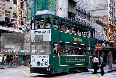 Tram, Sheung Wan, Hong Kong Island, Hong Kong, China, Asia