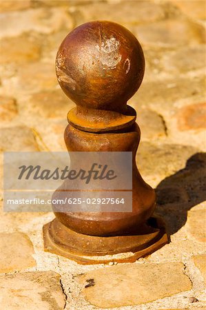 Close-up of a chess piece sculpture, Le Mans, Sarthe, Pays-de-la-Loire, France