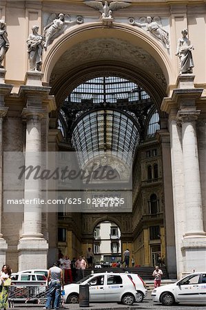 Entrance of a shopping mall, Galleria Umberto I, Naples, Naples Province, Campania, Italy
