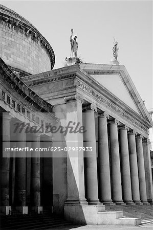 Low angle view of a church, Basilica Di San Francesco Di Paola, Naples, Naples Province, Campania, Italy