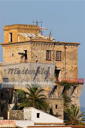 Low angle view of a building, Torre Normanna, Vietri sul Mare, Costiera Amalfitana, Salerno, Campania, Italy