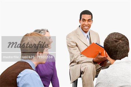 Business executives at a meeting