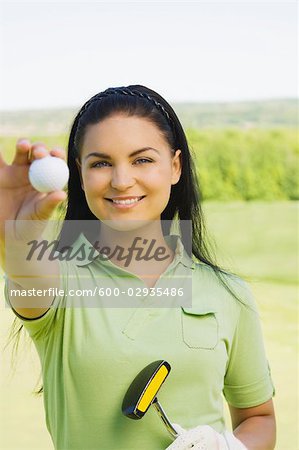 Woman at Golf Course