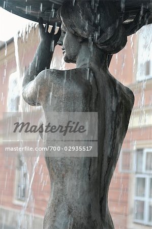 Fountain in Budapest Near Fisherman's Bastion, Hungary