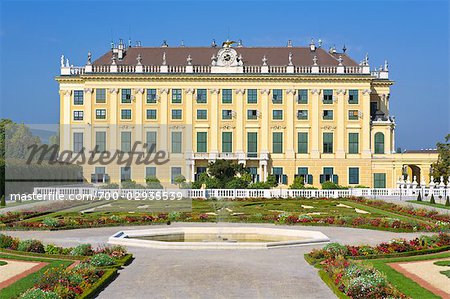 Au Palais de Schönbrunn et de jardins, Vienne, Autriche