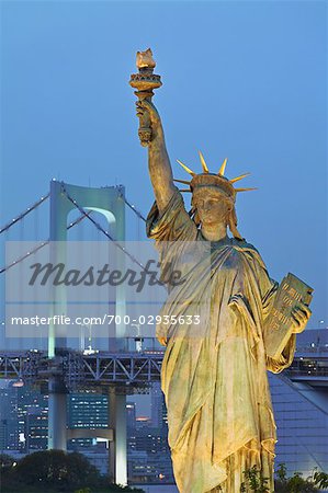 Statue von Liberty Replik, Odaiba, Tokio, Kanto-Region, Honshu, Japan