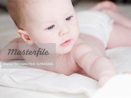 Baby Lying on Stomach