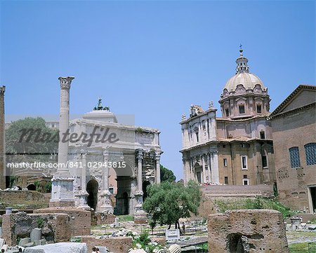 Le Forum, Rome, Site du patrimoine mondial de l'UNESCO, Latium, Italie, Europe