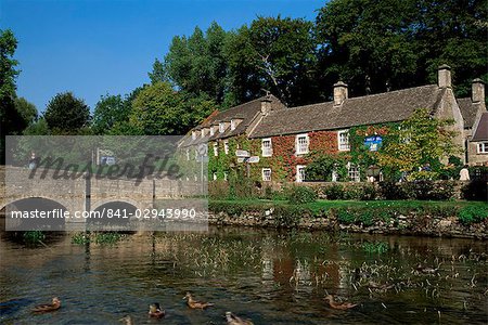 Swan Hotel, Bibury, Gloucestershire, The Cotswolds, England, United Kingdom, Europe