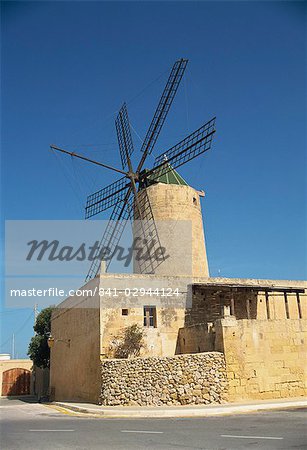 Ta-Kola Windmühle, Gozo, Malta, Europa