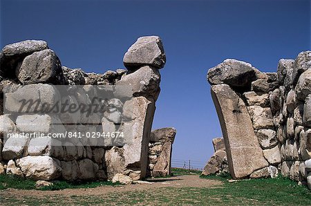 Website des heiligsten hethitische Heiligtum aus dem um 1200 v. Chr. Yazilikaya, in der Nähe von Bogazkale, Anatolien, Türkei, Kleinasien, Eurasien