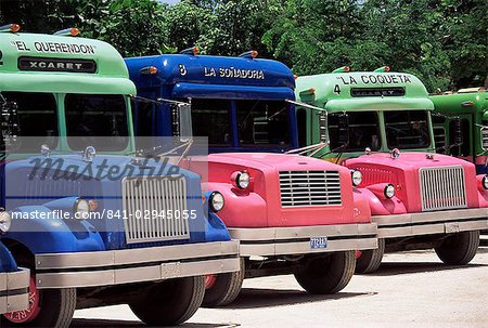 Autobus, le Mexique, l'Amérique du Nord