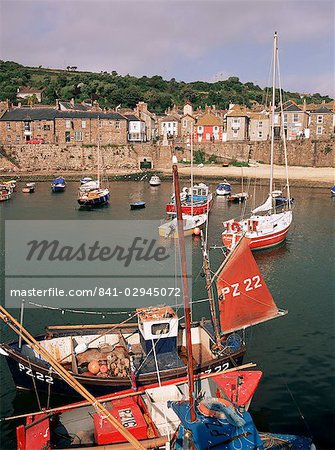 Mousehole harbour, Cornwall, England, United Kingdom, Europe