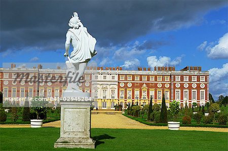 Jardin privé, Hampton Court, Surrey, Angleterre, Royaume-Uni, Europe