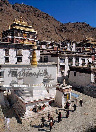 Monastère de Tashilumpo à Shigatse, Tibet, Chine, Asie