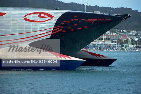 New Top Cat, catamaran ferry, Wellington, North Island, New Zealand, Pacific