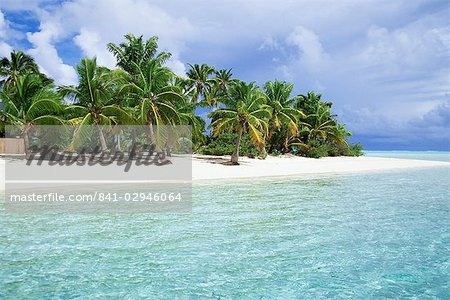Paradise beach, One Foot Island, Aitutaki, îles Cook, îles du Pacifique Sud, Pacifique