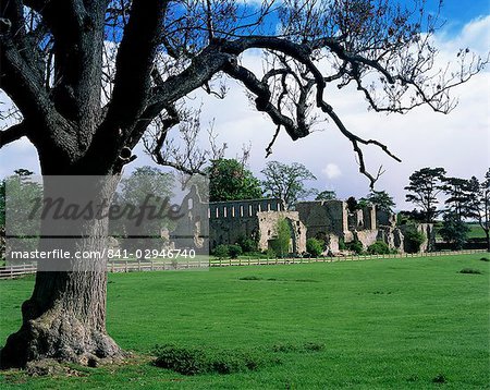 Jervaux Abbey près de Masham, North Yorkshire, Yorkshire, Angleterre, Royaume-Uni, Europe