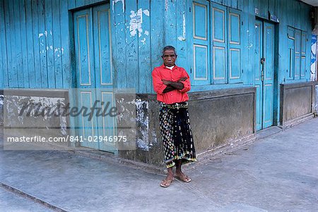 Man in red shirt in Bajawa, Flores, Indonesia, Southeast Asia, Asia