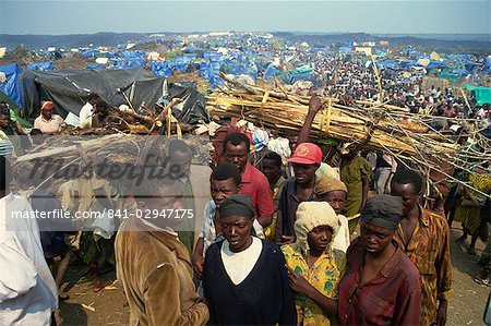 Flüchtlinge aus Afrika Krieg, Xatale Camp, Zaire,