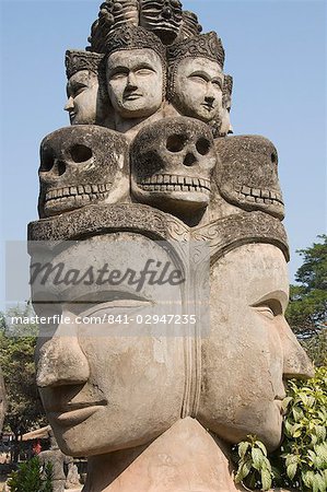 Buddha Park, Xieng Khuan, Vientiane, Laos, Indochina, Südostasien, Asien