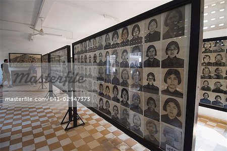 Le Musée du génocide dans une ancienne école qui a été utilisée par Pol Pot pour la torture, l'emprisonnement et l'exécution, Phnom Penh, Cambodge, Indochine, Asie du sud-est, Asie