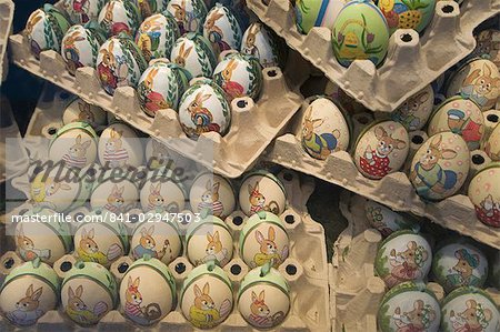 Hand painted eggs, Salzburg, Austria, Europe